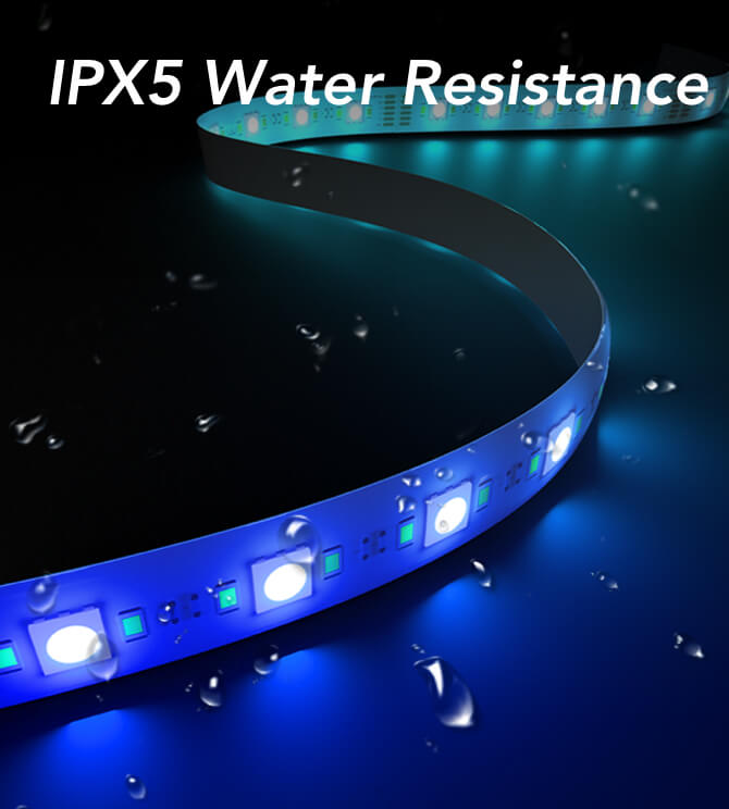 IPX5 Water Resistance